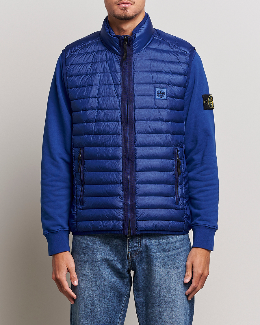 Hombres | Abrigos y chaquetas | Stone Island | Recycled Nylon Down-TC Vest Bright Blue