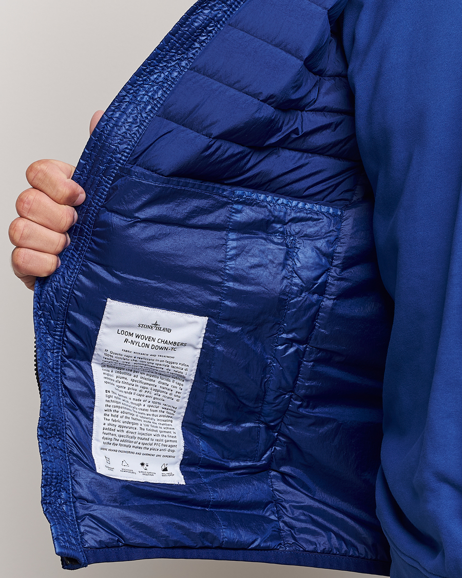 Hombres | Abrigos y chaquetas | Stone Island | Recycled Nylon Down-TC Vest Bright Blue