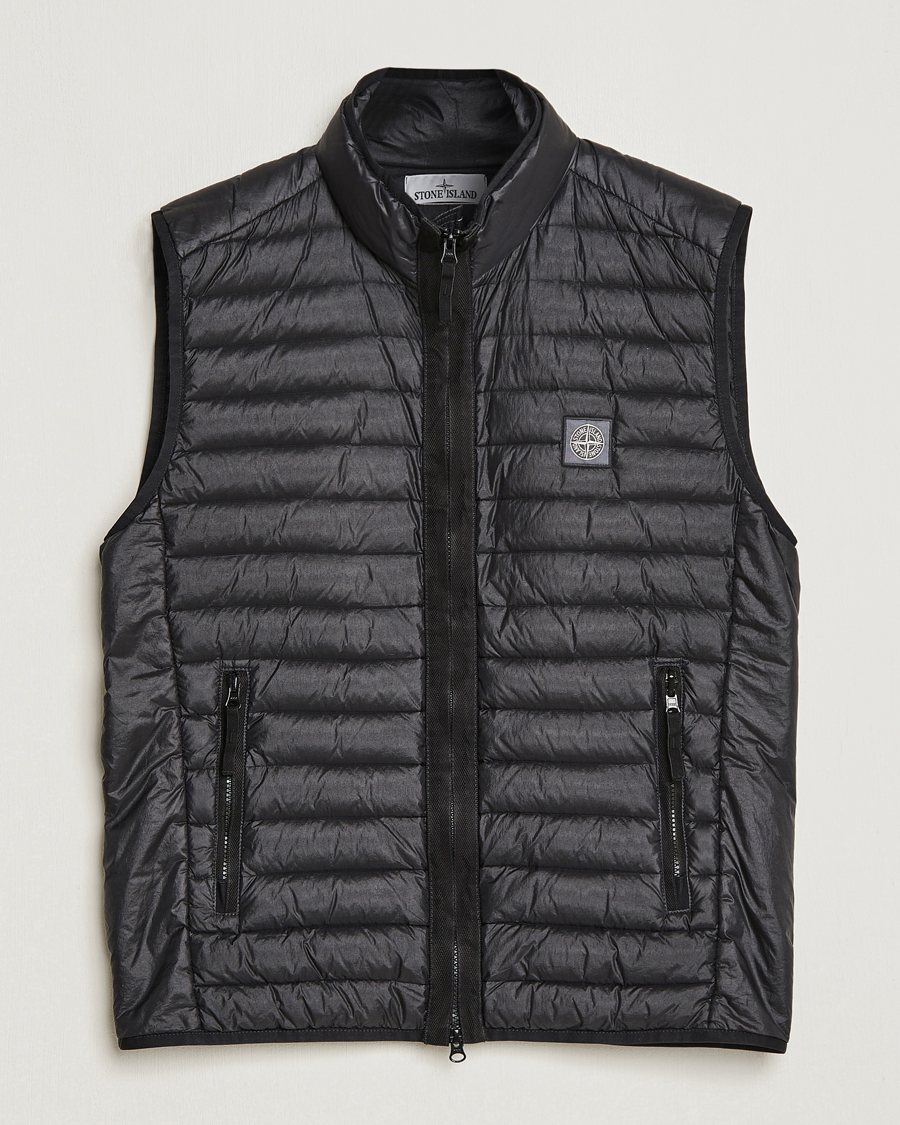 Hombres | Abrigos y chaquetas | Stone Island | Recycled Nylon Down-TC Vest Black