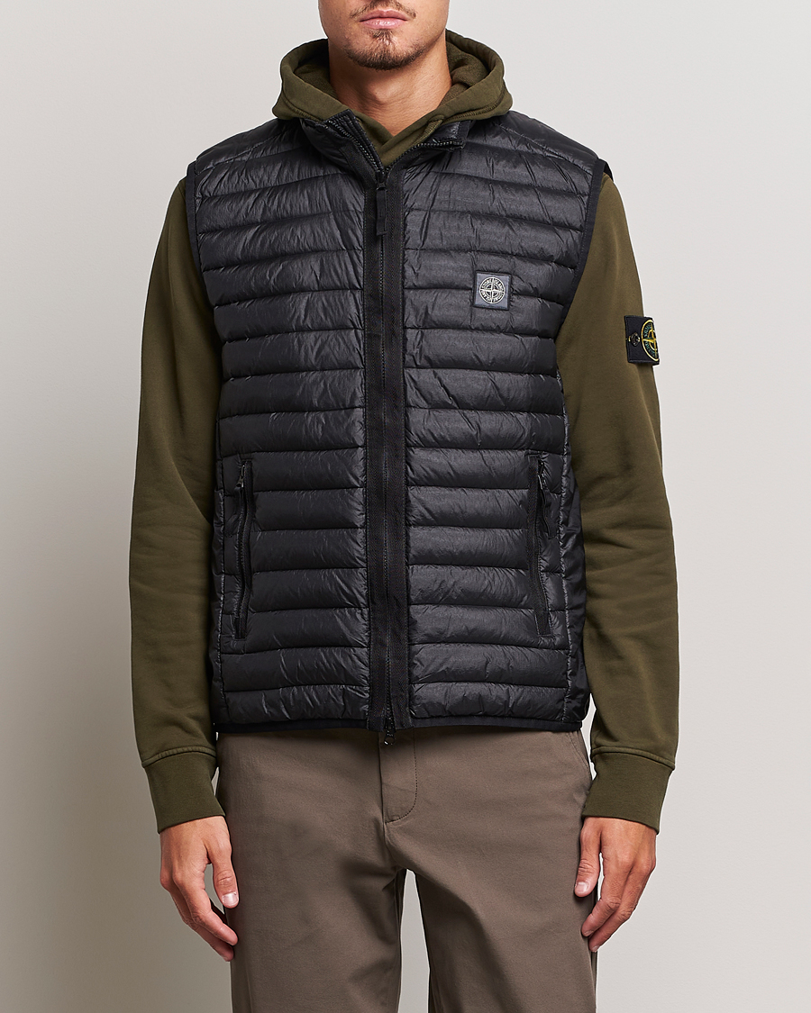 Hombres | Abrigos y chaquetas | Stone Island | Recycled Nylon Down-TC Vest Black