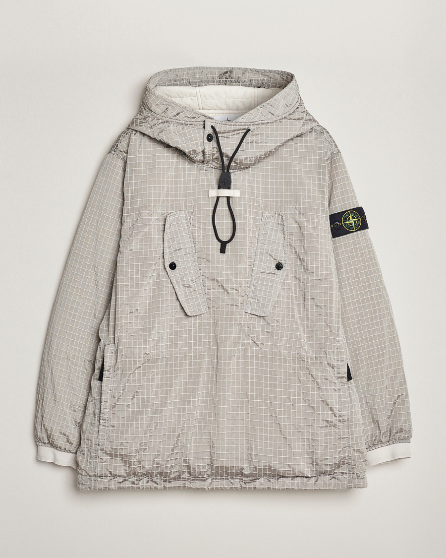 Hombres | Abrigos y chaquetas | Stone Island | Garment Dyed Macro Ripstop Anorak Plaster