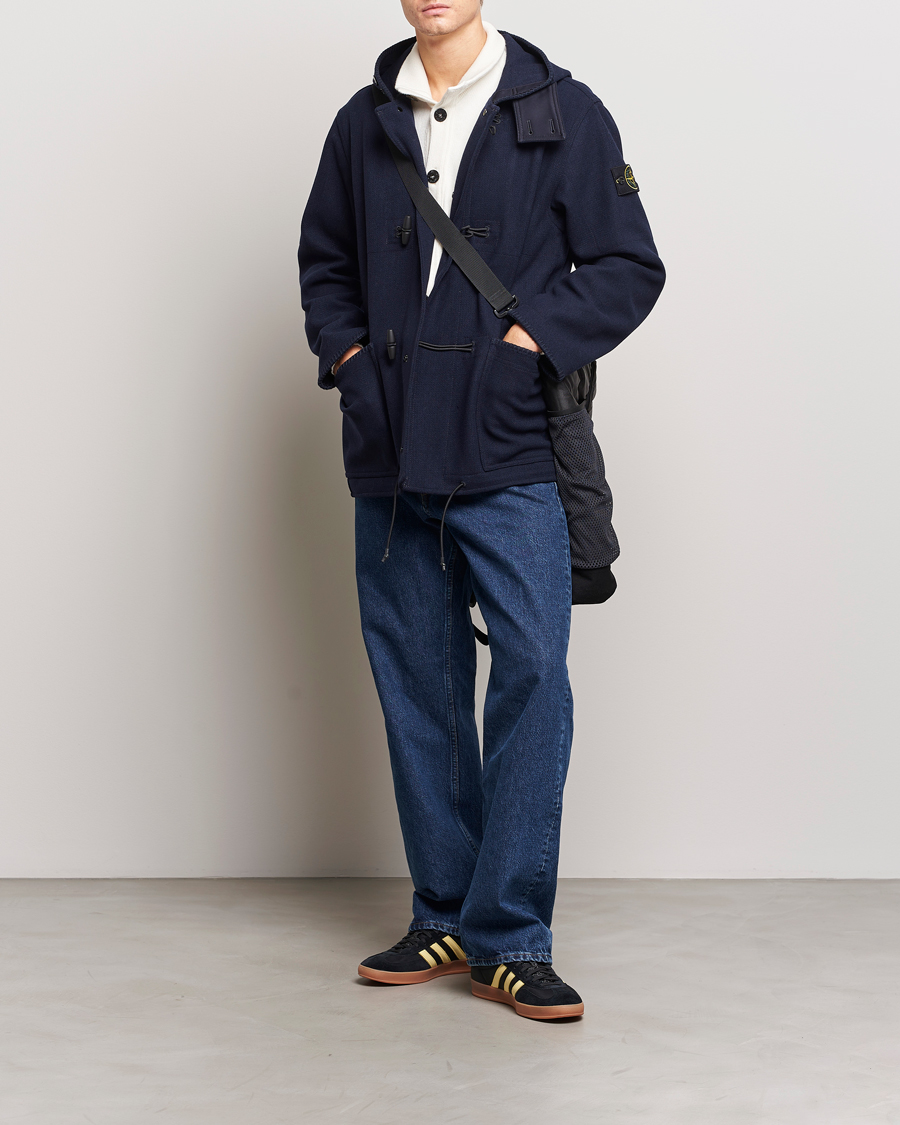 Hombres | Abrigos y chaquetas | Stone Island | Panno Speciale Dufflejacket Blue Marine
