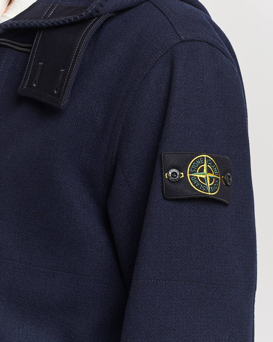 Hombres | Abrigos y chaquetas | Stone Island | Panno Speciale Dufflejacket Blue Marine