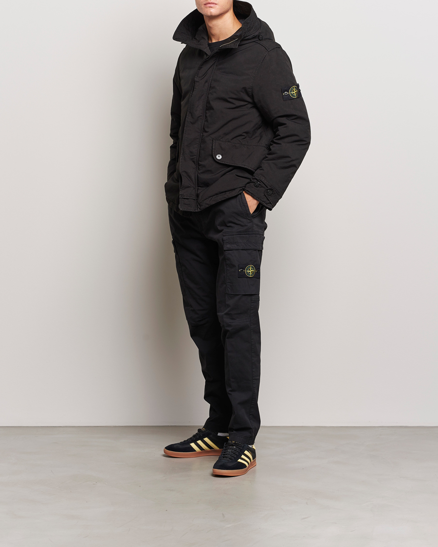 Hombres | Abrigos y chaquetas | Stone Island | David-TC Hooded jacket Black