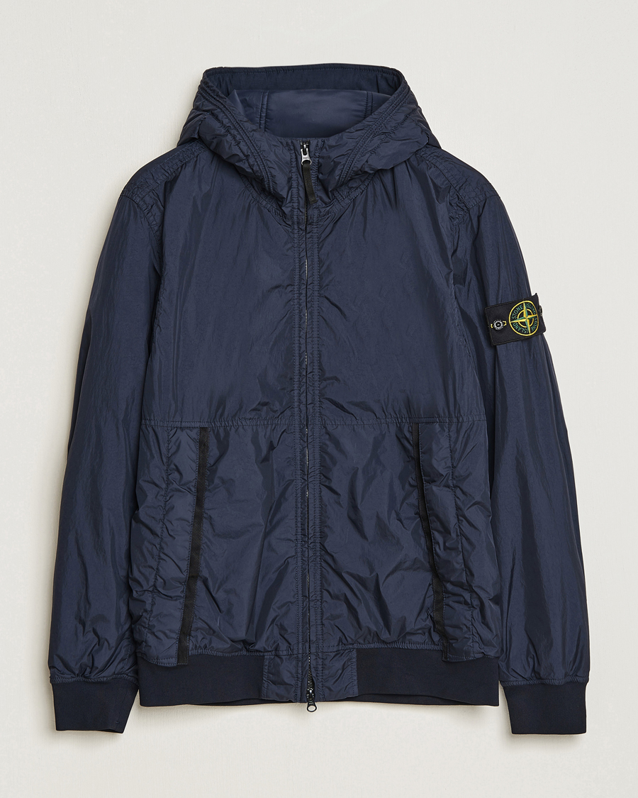 Hombres | Abrigos y chaquetas | Stone Island | Garment Dyed Recycled Nylon Jacket Navy Blue