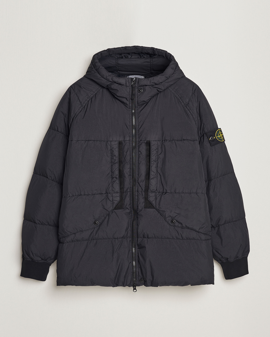 Hombres | Abrigos y chaquetas | Stone Island | Garment Dyed Recycled Nylon Down Jacket Black