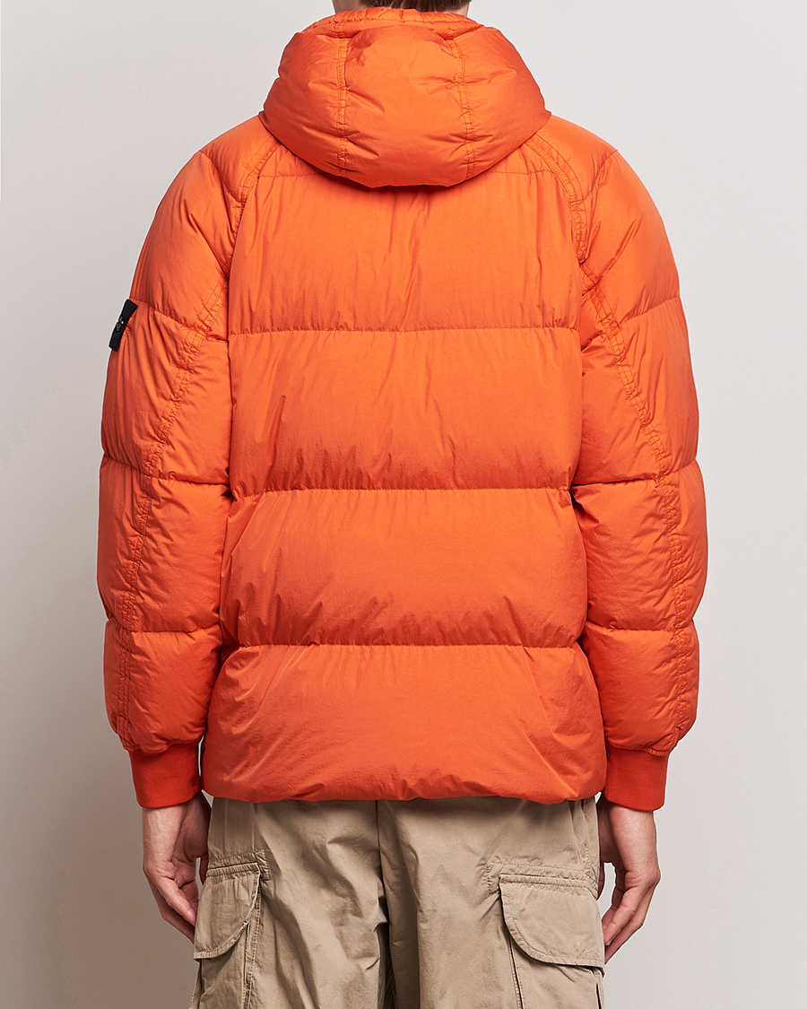 Hombres | Abrigos y chaquetas | Stone Island | Garment Dyed  Recycled Nylon Down Jacket Orange Red