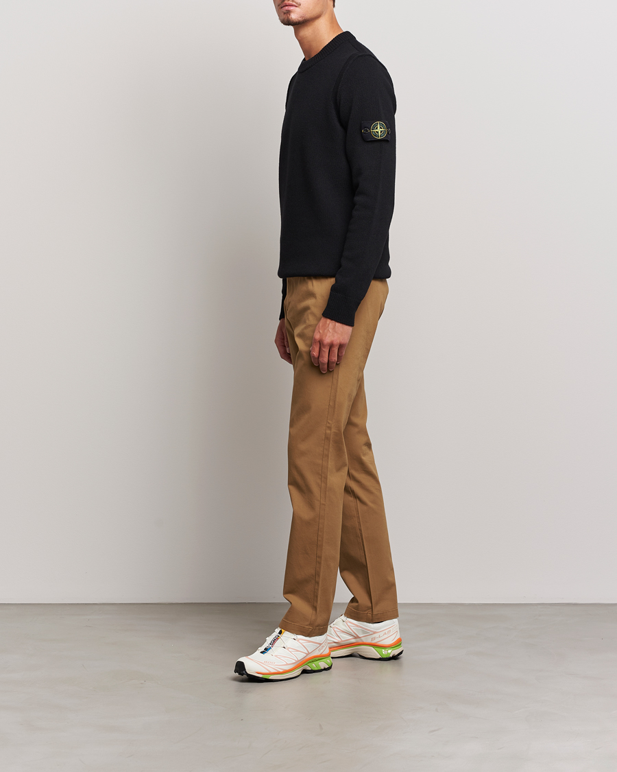 Hombres | Jerséis y prendas de punto | Stone Island | Knitted Lambwool Sweater Black