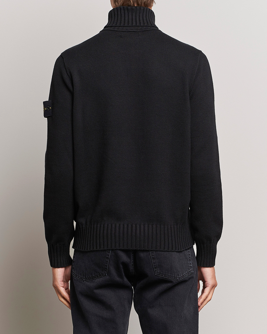 Hombres | Jerséis y prendas de punto | Stone Island | Winter Cotton Polo Black