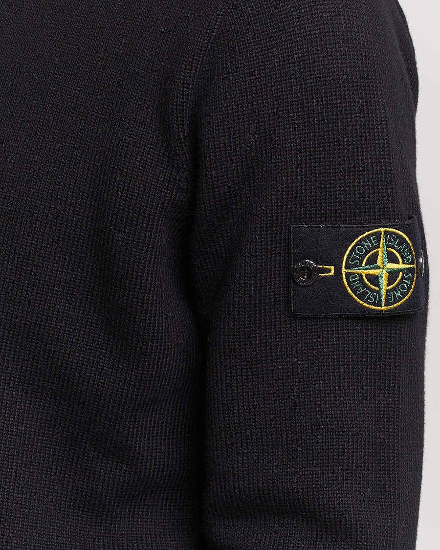 Hombres | Jerséis y prendas de punto | Stone Island | Winter Cotton Polo Black