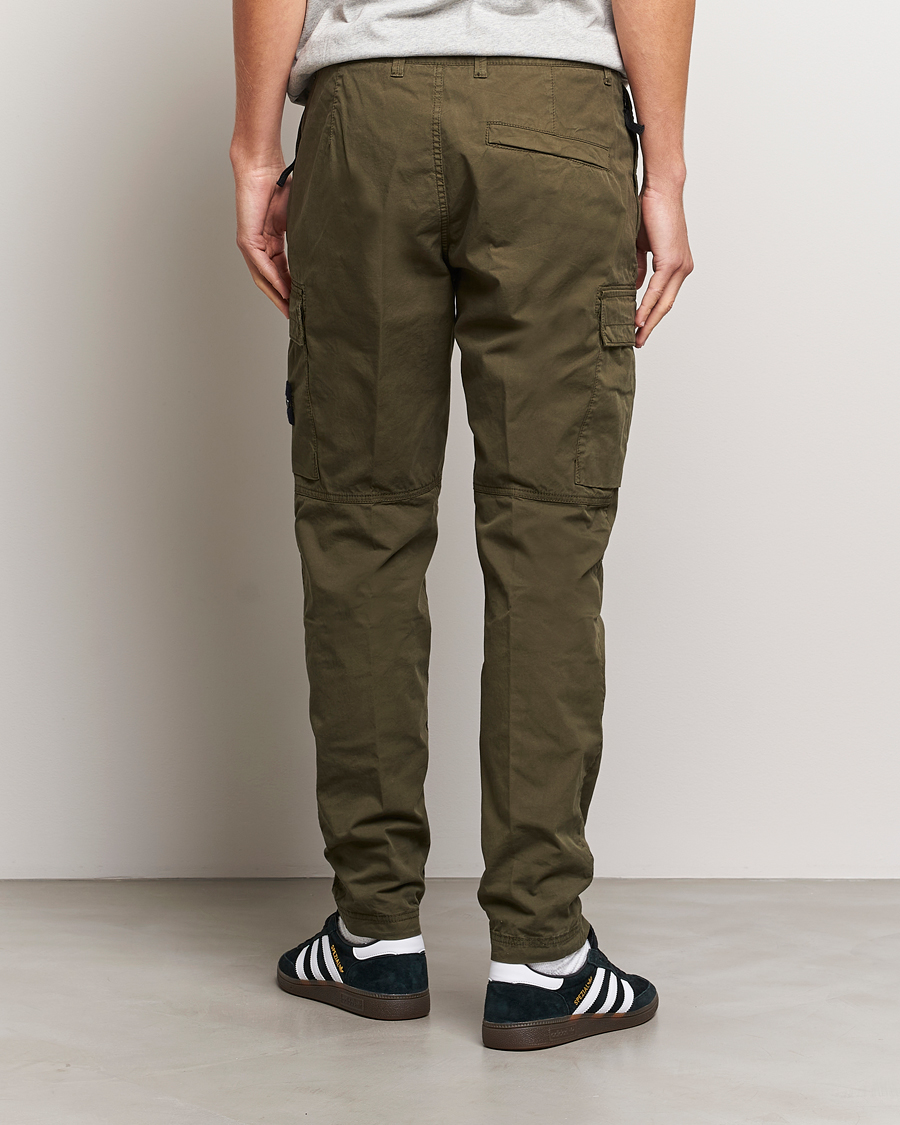 Hombres | Pantalones | Stone Island | Stretch Cotton Gabardine Trousers Olive