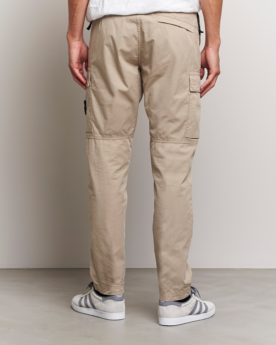 Hombres | Pantalones | Stone Island | Stretch Cotton Gabardine Trousers Sand