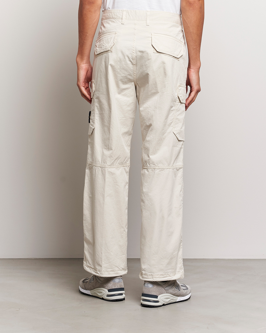 Hombres | Pantalones | Stone Island | Stretch Cotton Gabardine Cargo Pants Plaster