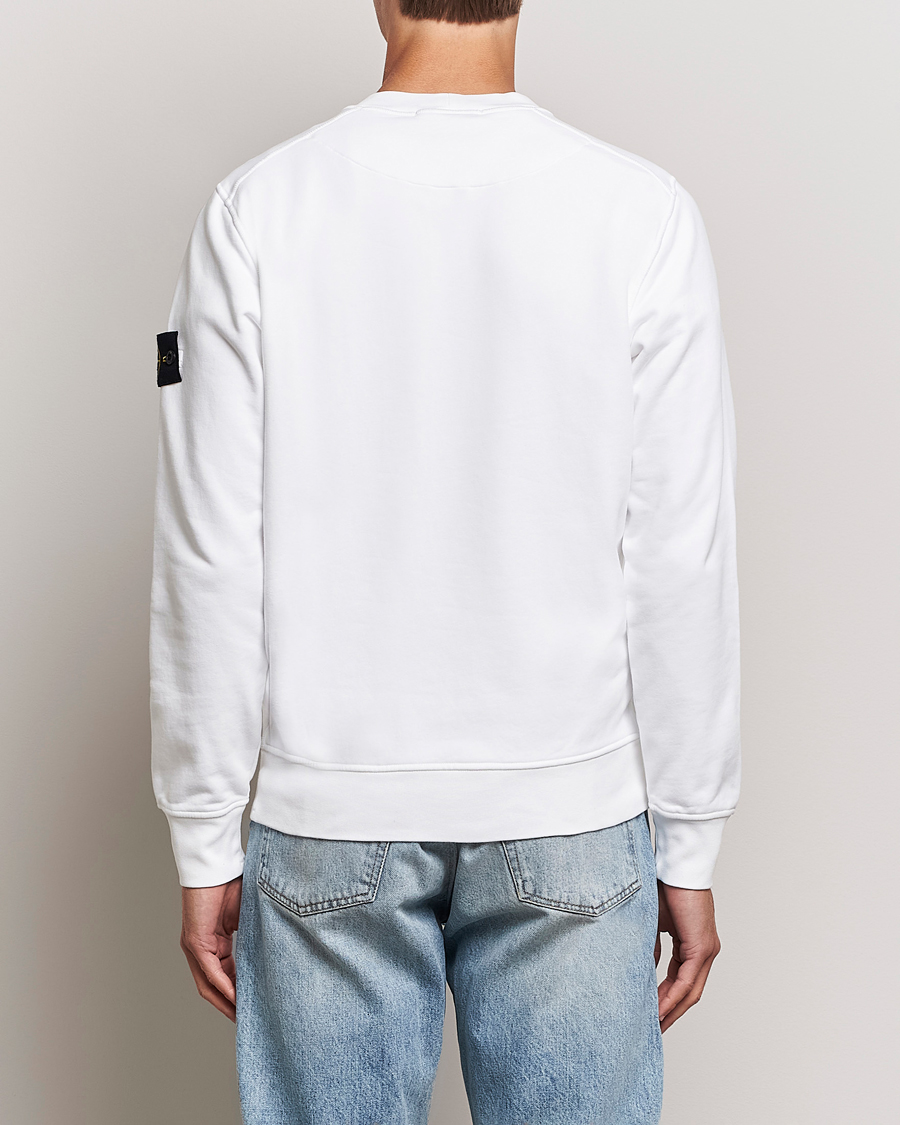 Hombres | Jerséis y prendas de punto | Stone Island | Garment Dyed Fleece Sweatshirt White