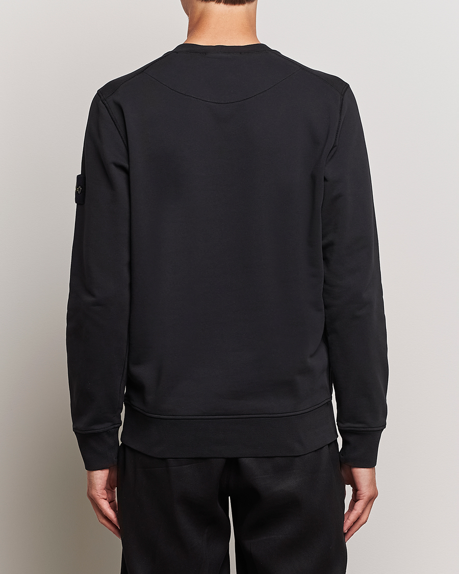 Hombres | Jerséis y prendas de punto | Stone Island | Garment Dyed Fleece Sweatshirt Black