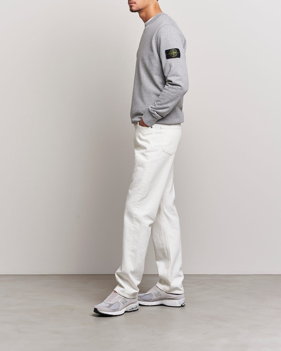 Hombres | Jerséis y prendas de punto | Stone Island | Garment Dyed Fleece Sweatshirt Melange Grey