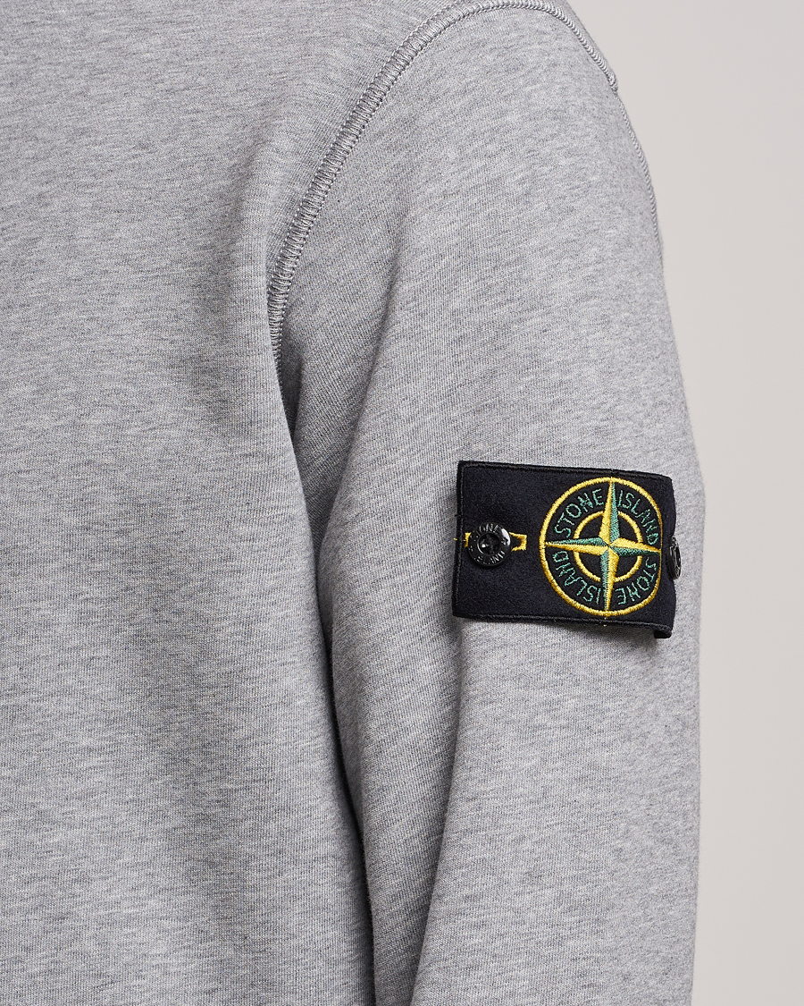Hombres | Jerséis y prendas de punto | Stone Island | Garment Dyed Fleece Sweatshirt Melange Grey