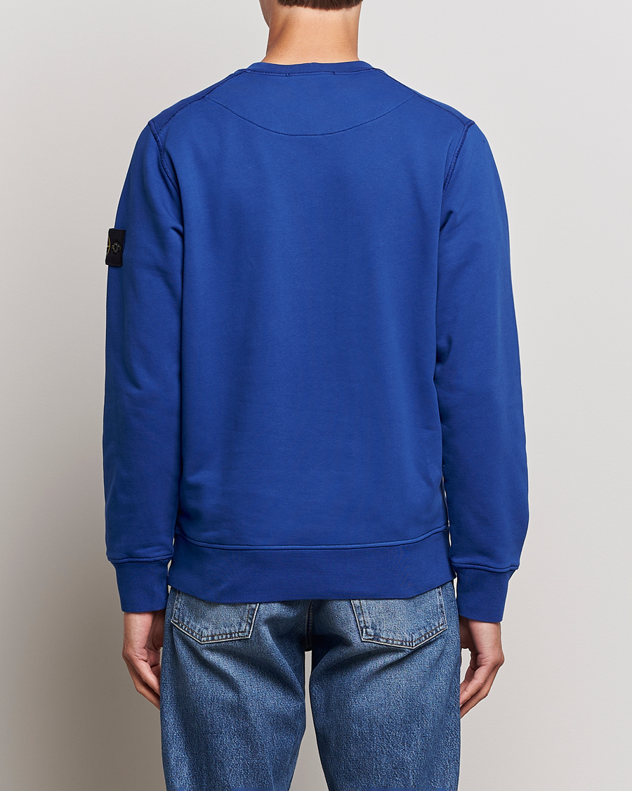 Hombres | Jerséis y prendas de punto | Stone Island | Garment Dyed Fleece Sweatshirt Bright Blue