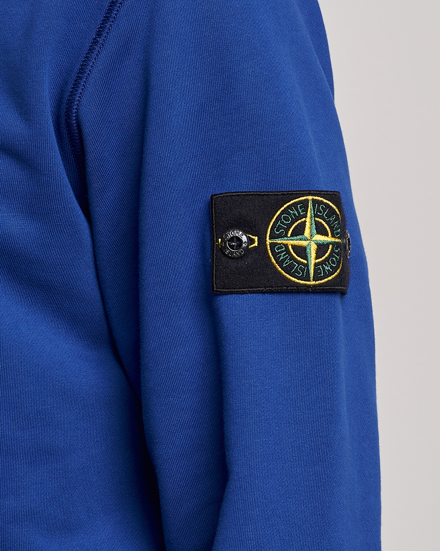 Hombres | Jerséis y prendas de punto | Stone Island | Garment Dyed Fleece Sweatshirt Bright Blue
