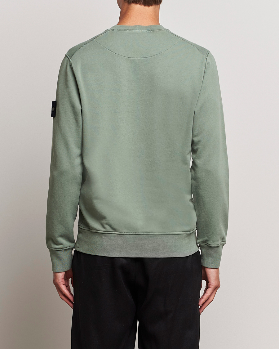 Hombres | Jerséis y prendas de punto | Stone Island | Garment Dyed Fleece Sweatshirt Sage