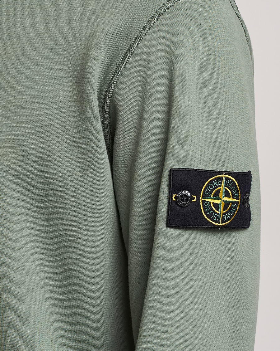 Hombres | Jerséis y prendas de punto | Stone Island | Garment Dyed Fleece Sweatshirt Sage