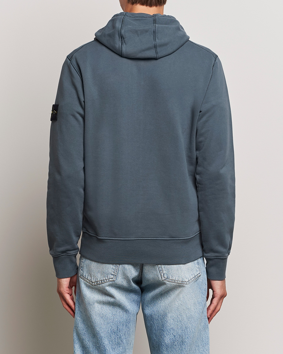 Hombres | Jerséis y prendas de punto | Stone Island | Garment Dyed Fleece Hood Lead Grey
