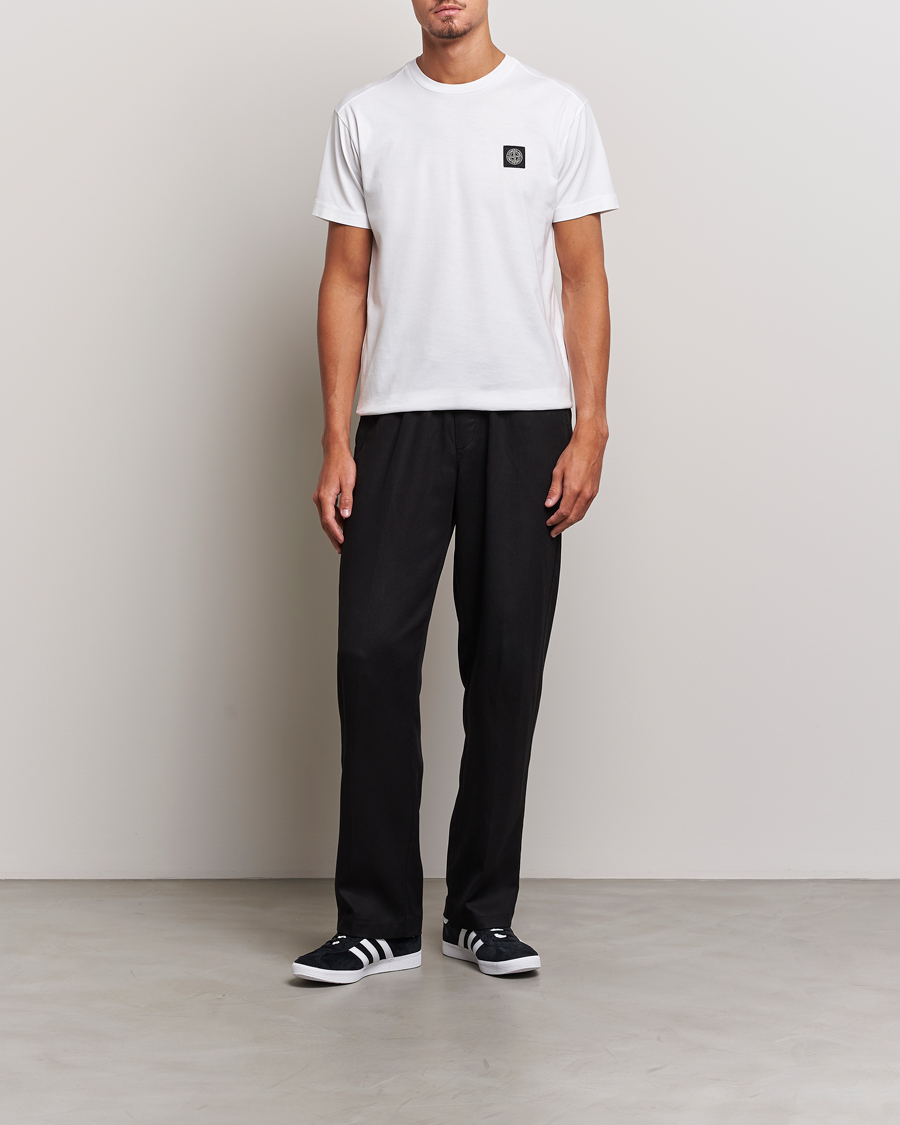 Hombres | Camisetas | Stone Island | Garment Dyed Jersey T-Shirt White