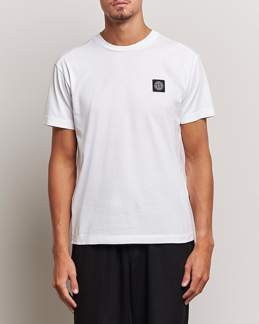 Hombres | Camisetas | Stone Island | Garment Dyed Jersey T-Shirt White