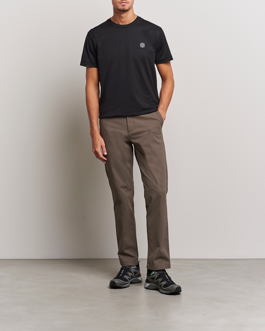 Hombres | Camisetas | Stone Island | Garment Dyed Jersey T-Shirt Black