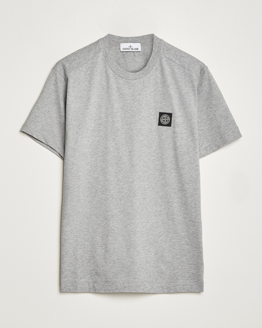 Hombres | Camisetas | Stone Island | Garment Dyed Jersey T-Shirt Melange Grey