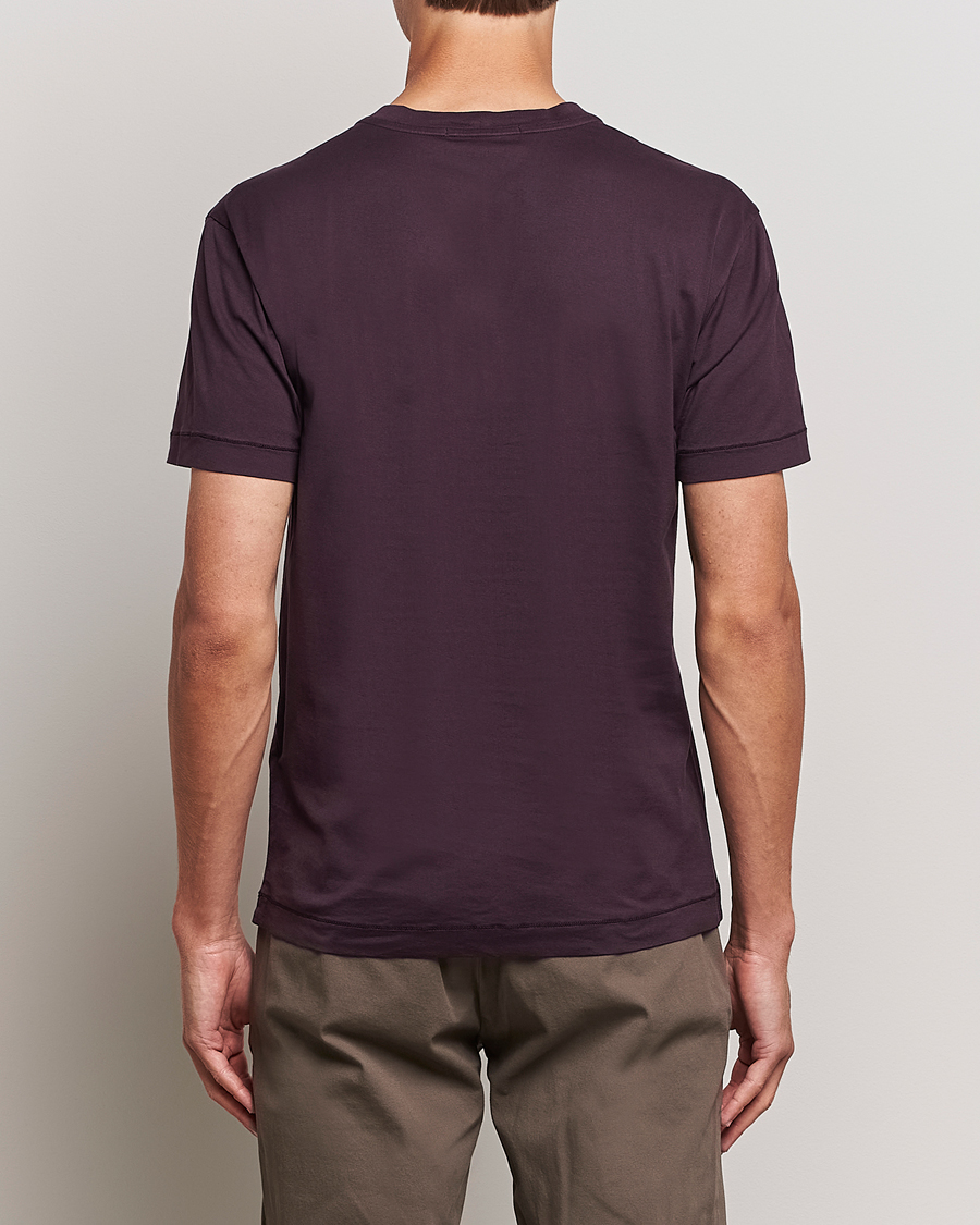 Hombres | Camisetas | Stone Island | Garment Dyed Jersey T-Shirt Dark Burgundy