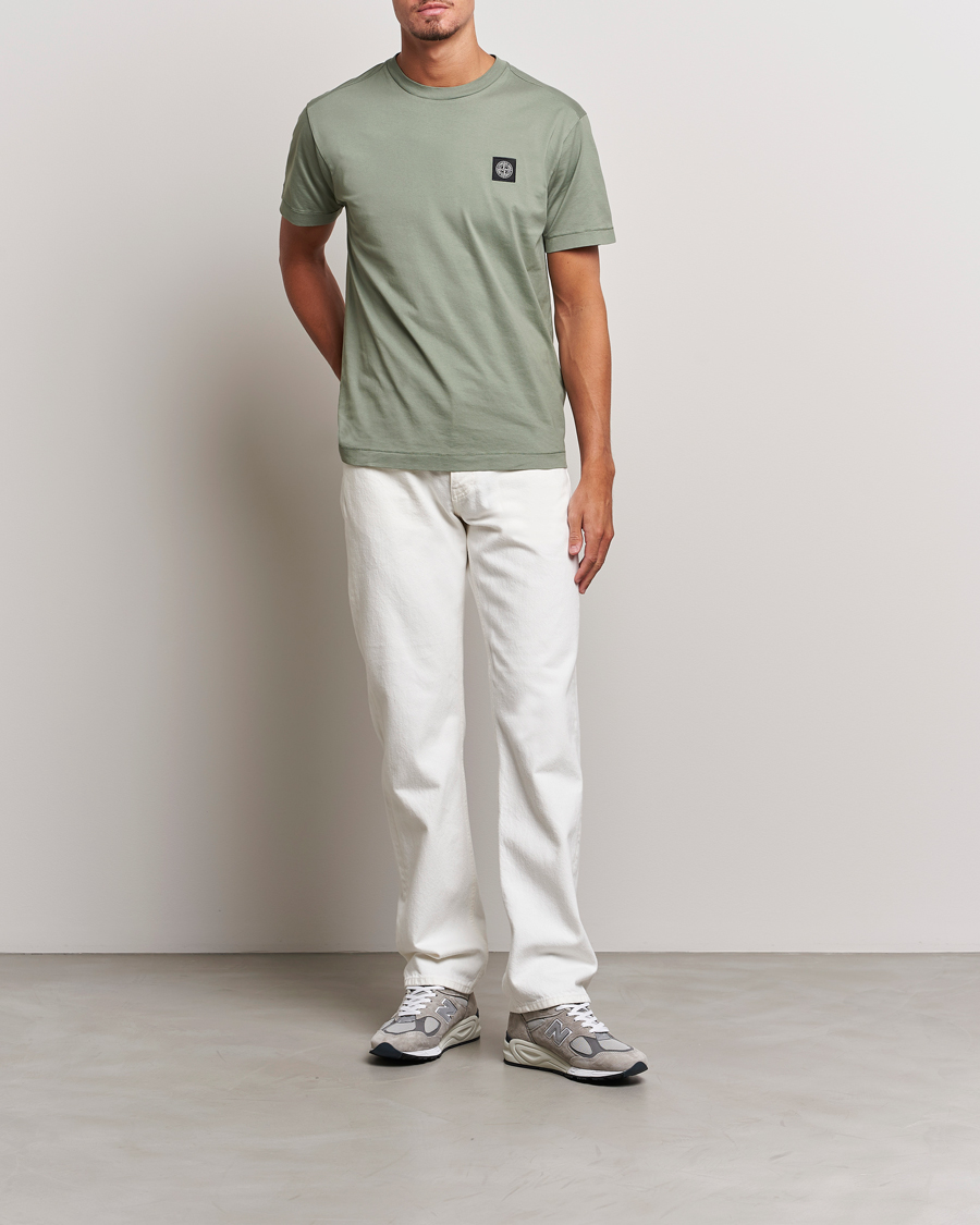 Hombres | Camisetas | Stone Island | Garment Dyed Jersey T-Shirt Sage