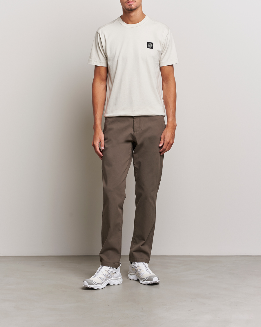 Hombres | Camisetas | Stone Island | Garment Dyed Jersey T-Shirt Plaster