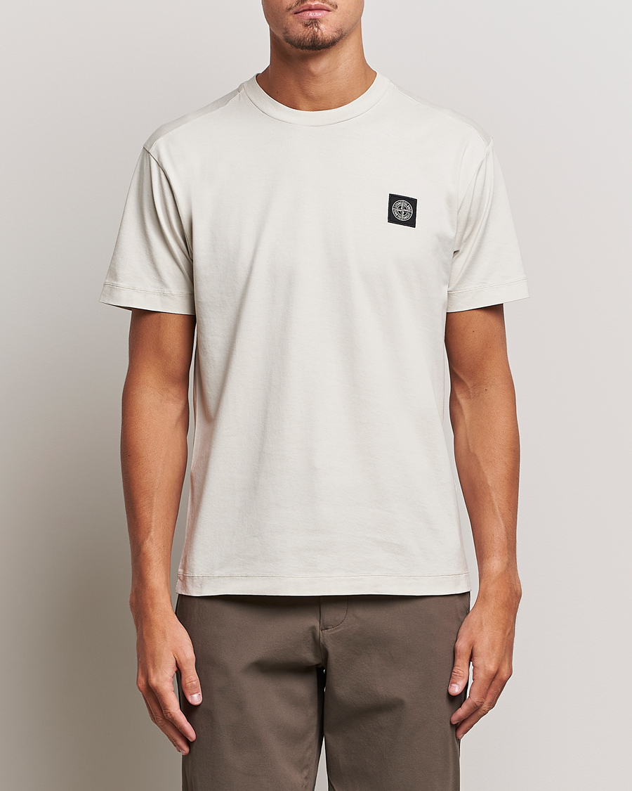 Hombres | Camisetas | Stone Island | Garment Dyed Jersey T-Shirt Plaster