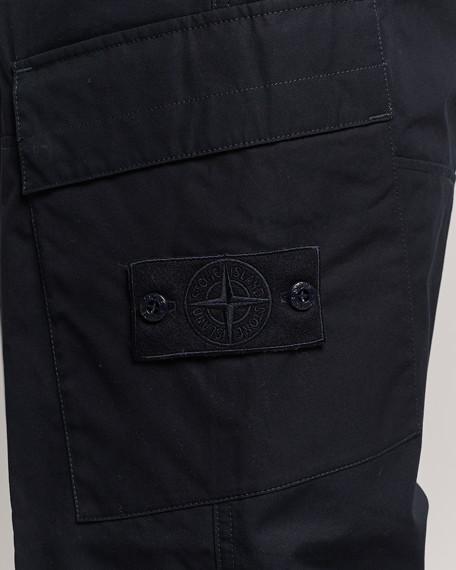 Hombres | Pantalones | Stone Island | Ghost Piece O-Ventile Trousers Navy Blue