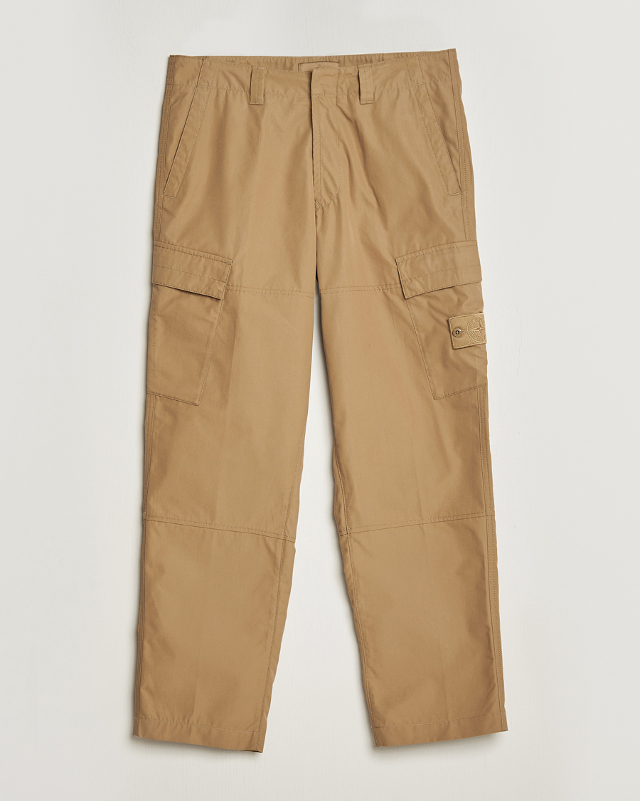 Hombres | Pantalones | Stone Island | Ghost Piece O-Ventile Trousers Dark Beige