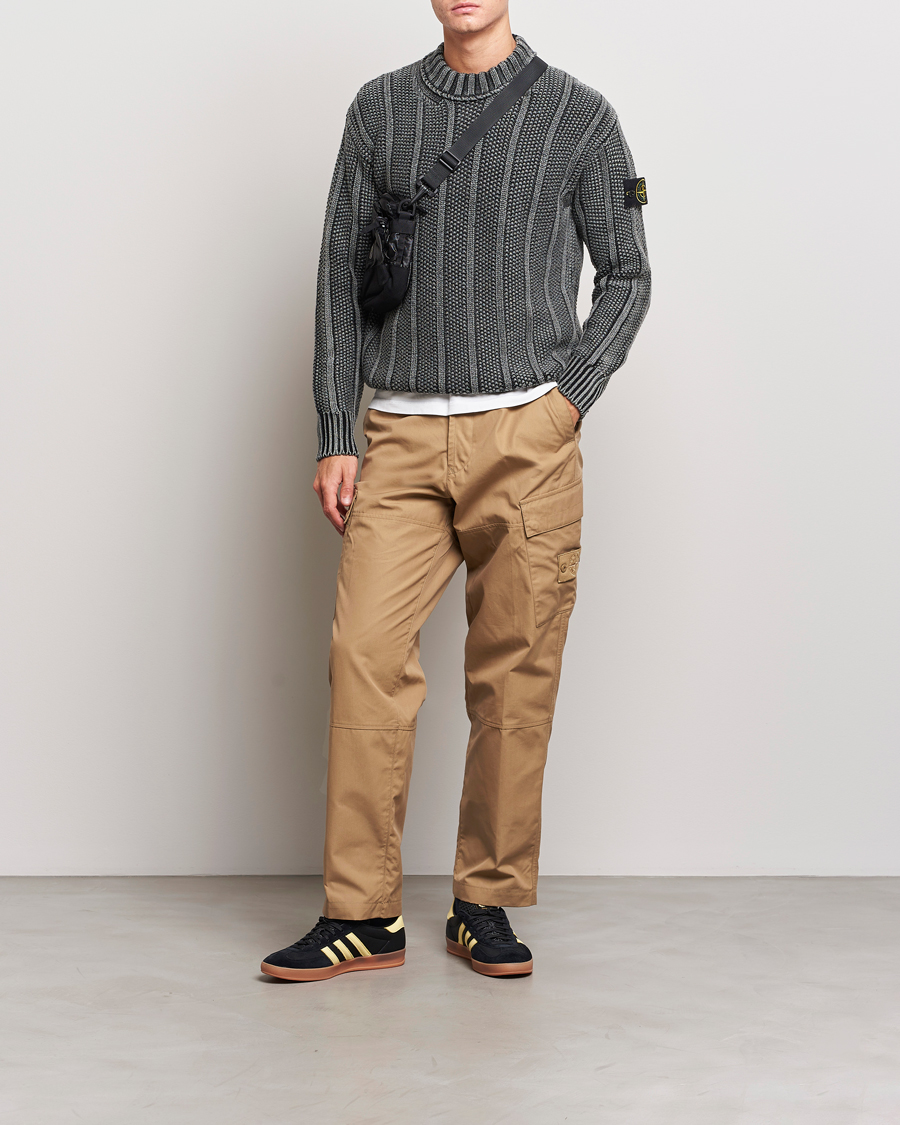Hombres | Pantalones | Stone Island | Ghost Piece O-Ventile Trousers Dark Beige