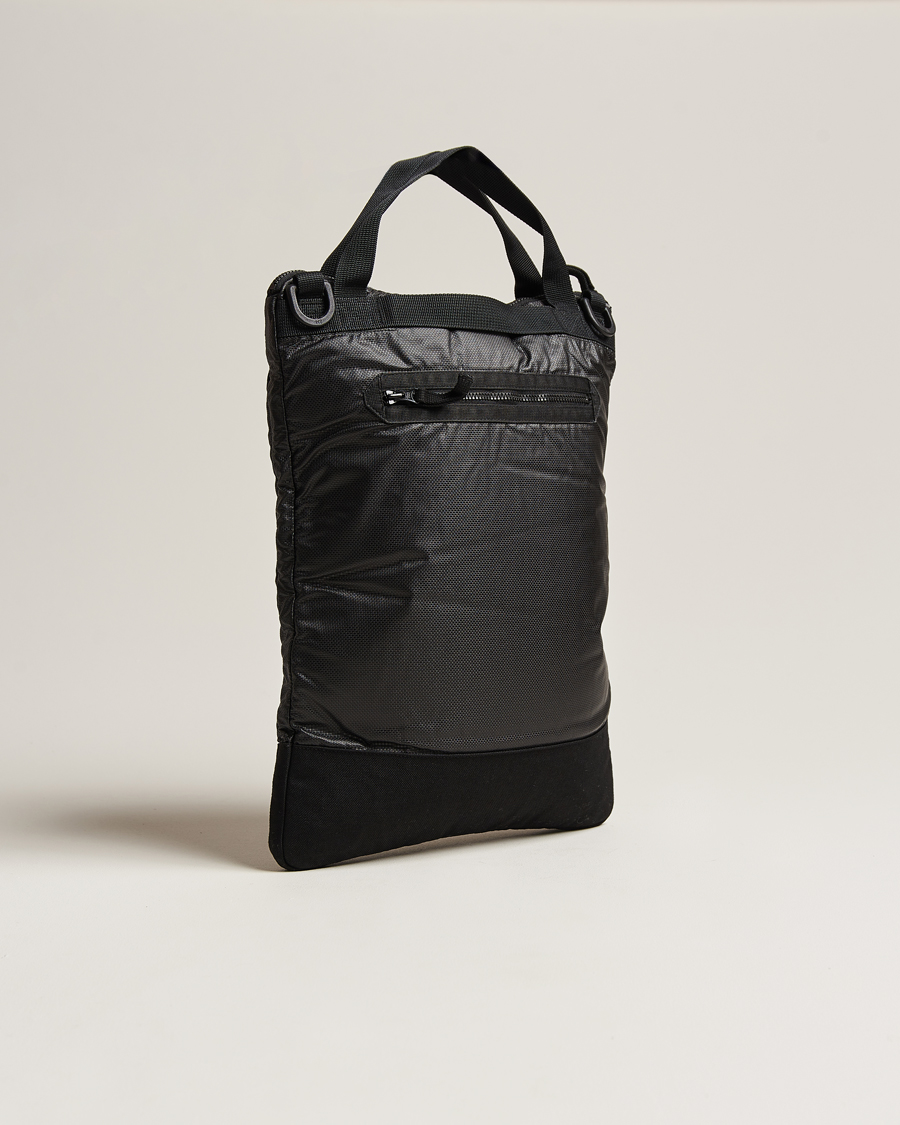 Hombres |  | Stone Island | Garment Dyed Mussola Gommata Canvas Tote Black