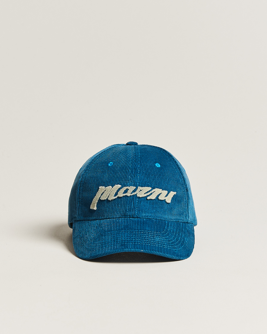 Hombres | Marni Wale Corduroy Baseball Cap Royal | Marni | Wale Corduroy Baseball Cap Royal