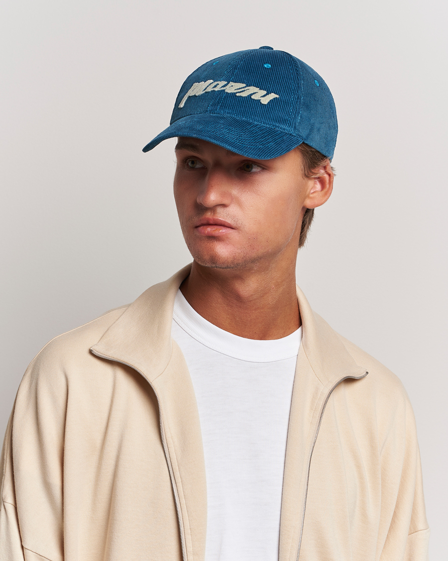 Hombres | Marni Wale Corduroy Baseball Cap Royal | Marni | Wale Corduroy Baseball Cap Royal