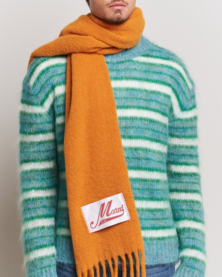 Hombres | Marni Brushed Alpaca Scarf Arabesque | Marni | Brushed Alpaca Scarf Arabesque