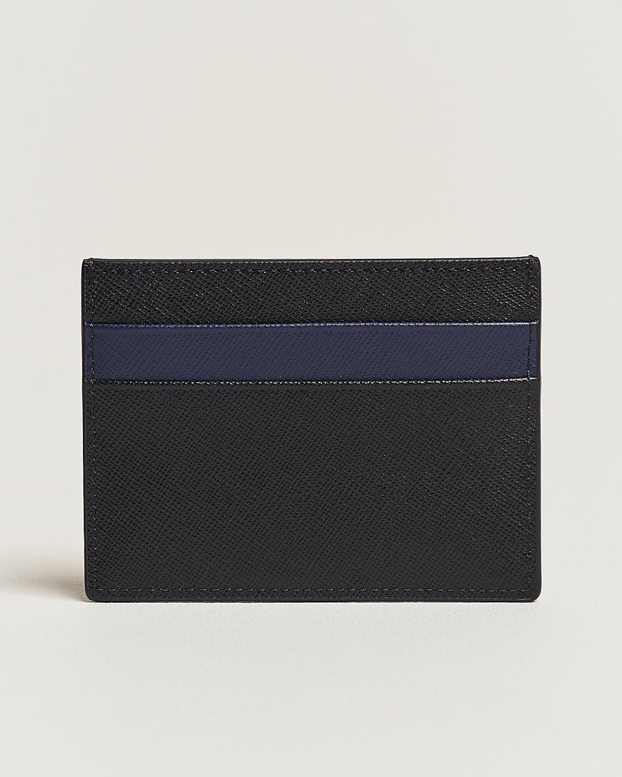 Hombres | Marni Saffiano Leather Cardholder Blublack | Marni | Saffiano Leather Cardholder Blublack