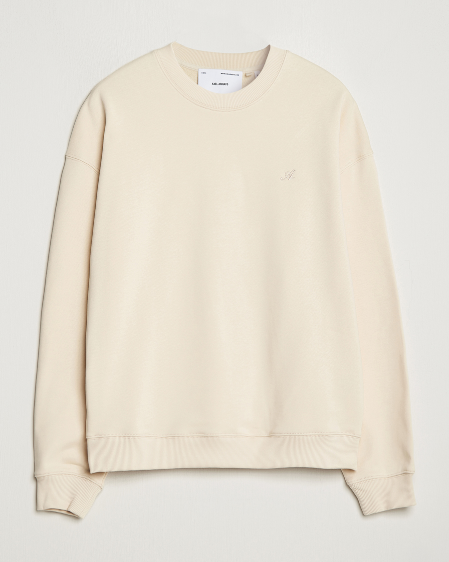 Hombres | Jerséis y prendas de punto | Axel Arigato | Honor Crew Neck Sweatshirt Pale Beige
