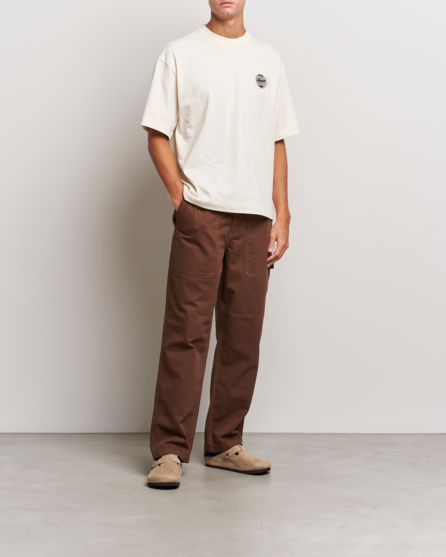 Hombres | Camisetas | Axel Arigato | Dunk Crew Neck T-Shirt Pale Beige