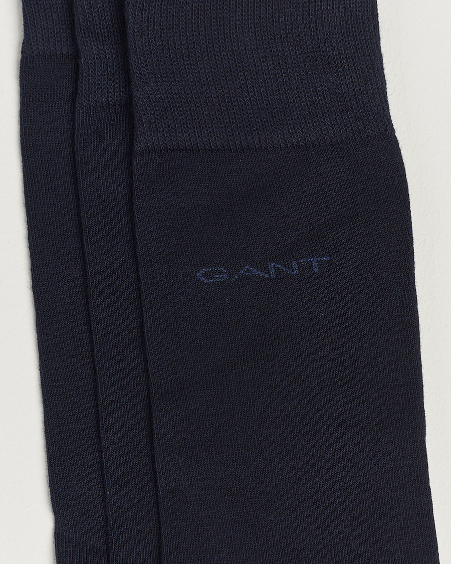 Hombres | Ropa interior y calcetines | Gant | 3-Pack Cotton Socks Marine