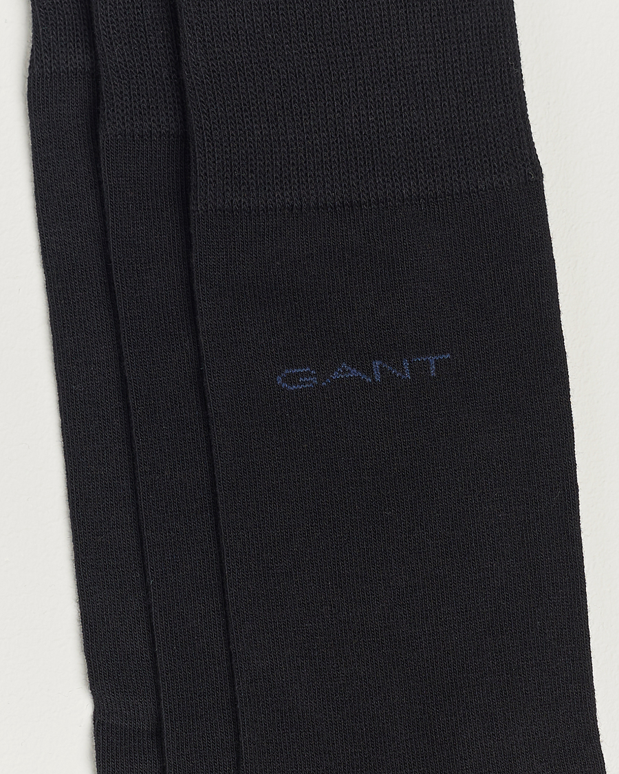 Hombres | Ropa interior y calcetines | Gant | 3-Pack Cotton Socks Black