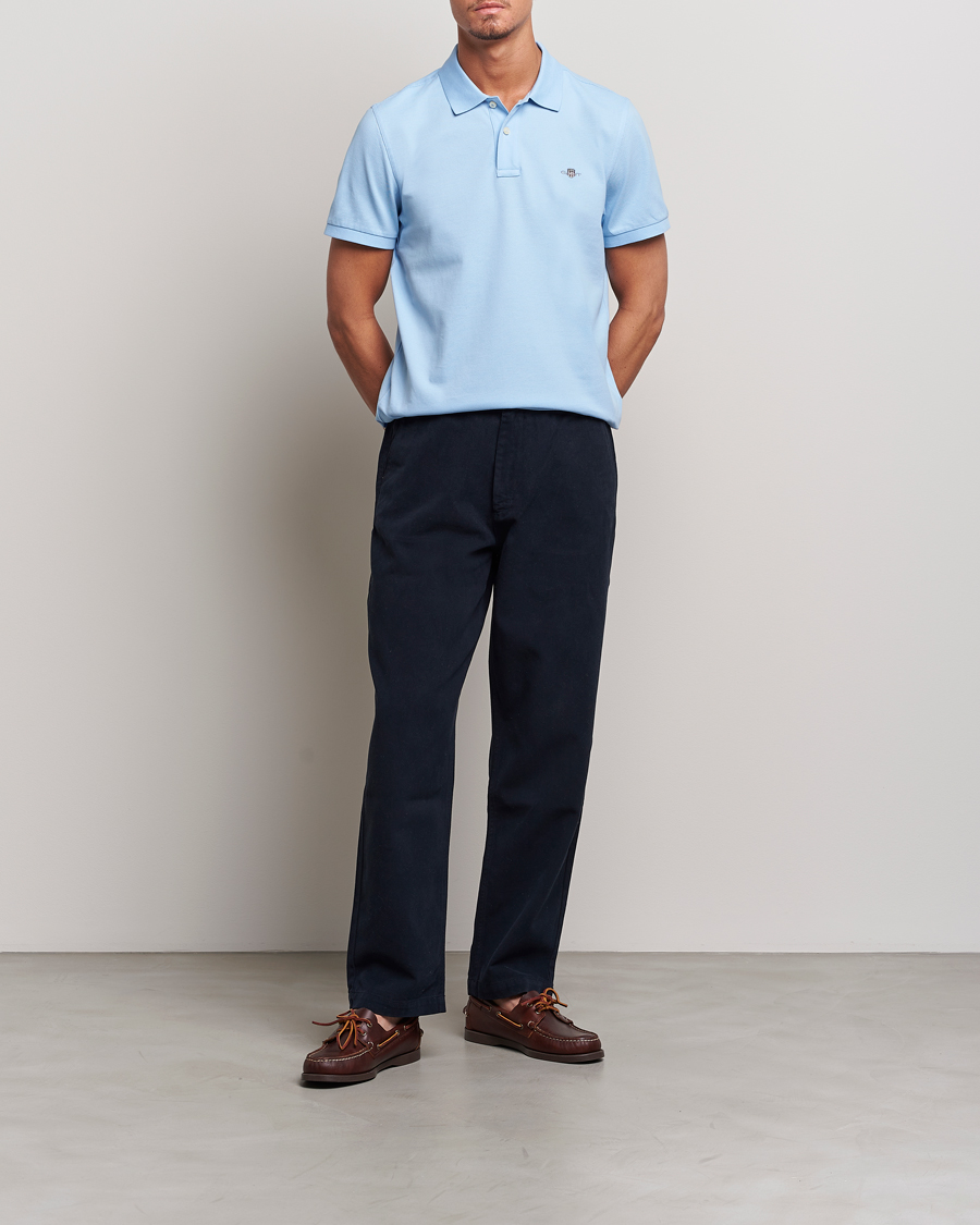 Hombres | Polos | Gant | The Original Polo Capri Blue