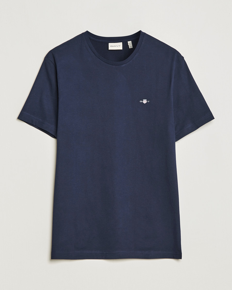 Hombres | Camisetas | Gant | The Original Solid T-Shirt Evening Blue