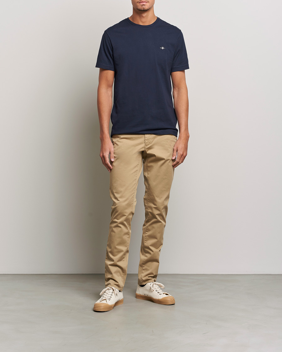 Hombres | Camisetas | Gant | The Original Solid T-Shirt Evening Blue