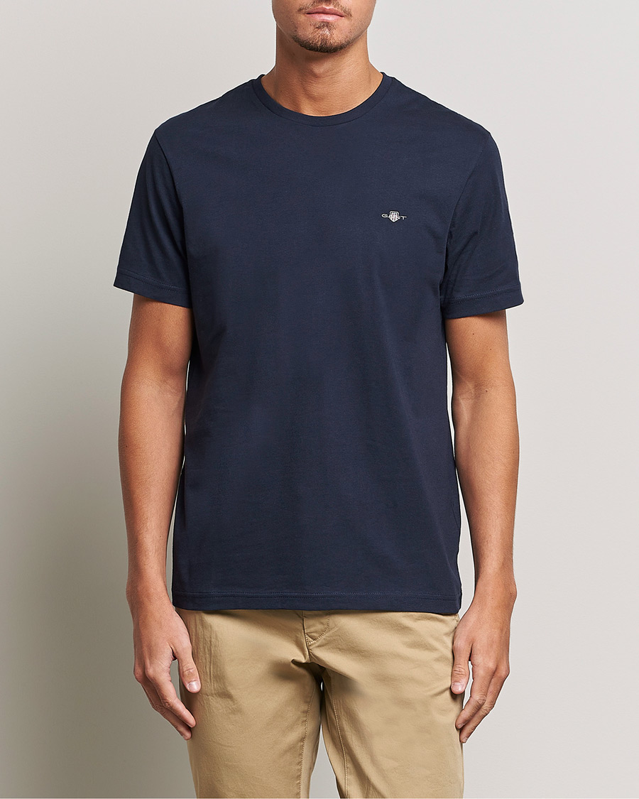 Hombres | Camisetas | Gant | The Original Solid T-Shirt Evening Blue